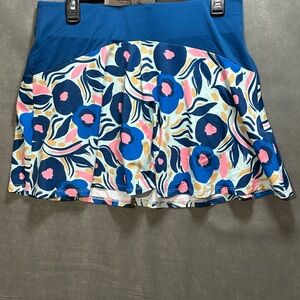 NWT Original Penguin Floral Golf Tennis Skort - Limpet Shell Blue - Medium